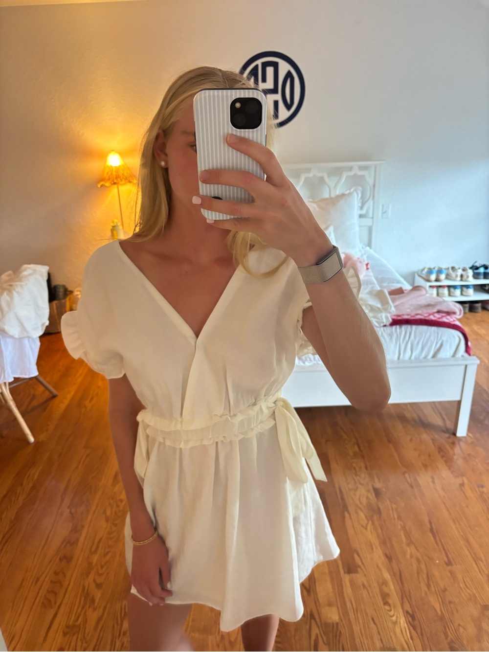 Zara Cream Mini Dress